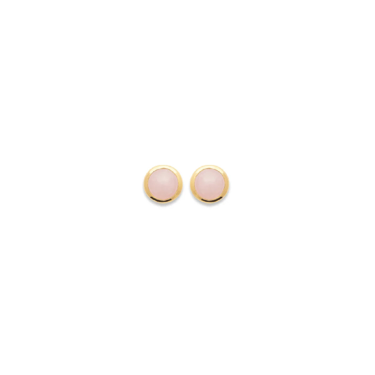Mystigrey Serenity 18K Gold Plated Stud Earrings for Women and Girls Quartz Pink - Walmart.com | Walmart (US)