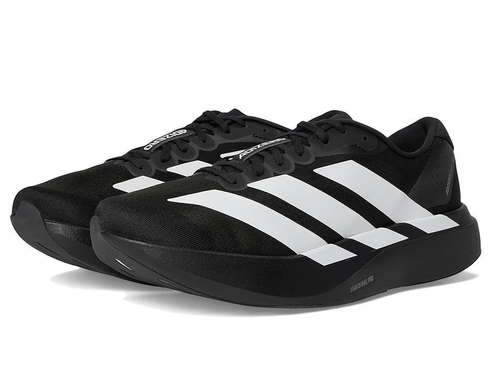 adidas Running adiZero Evo SL Running Shoes Men's Running Shoes Black/White/Black : 7 D - Medium, Synthetic/Textile | Zappos