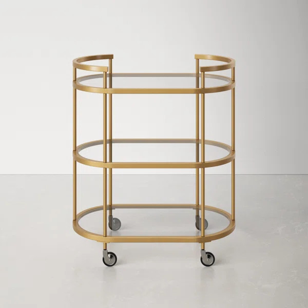 Rosario Metal Bar Cart | Wayfair North America