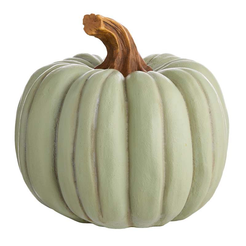 Grey Resin Pumpkin,12" | At Home