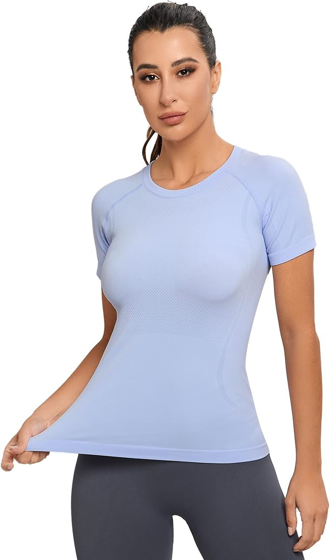 MathCat Workout Shirts for Women, Workout Tops for Women, Yoga Short Sleeve Shirts Soft Quickly D... | Amazon (US)