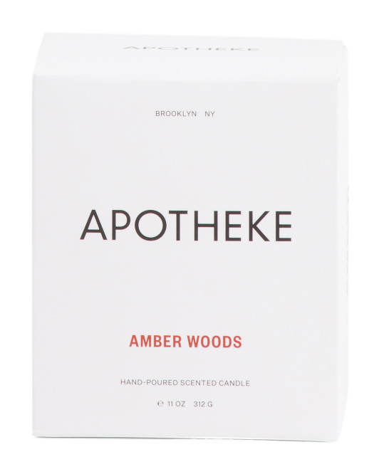 Made In Usa 10.5oz Amber Woods Classic Candle | TJ Maxx