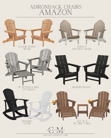 Amazon Home / Amazon Outdoor / Summer Patio / Adirondack Chairs / Patio Seating / Front Porch Seating / Outdoor Seating

#LTKSeasonal #LTKhome #LTKstyletip
