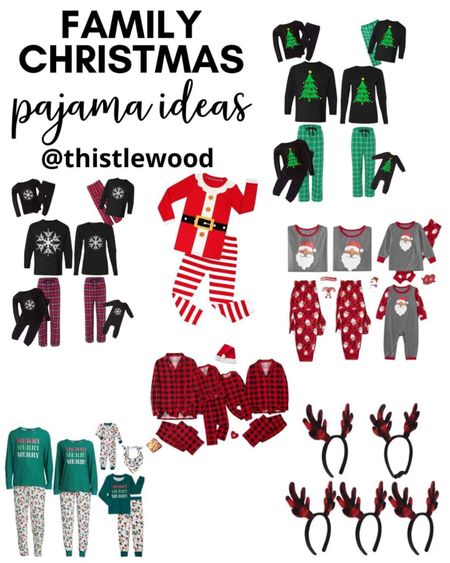 Looking for matching sets a family Christmas pajamas – – here are some affordable options! There are even if you that work from Christmas into New Year’s!￼

#LTKGiftGuide #LTKstyletip #LTKSeasonal