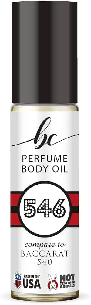 BC Perfume 546 Inspired by Baccarat 540 For Women & Men Replica Fragrance Body Oil Dupes Alcohol-... | Amazon (US)