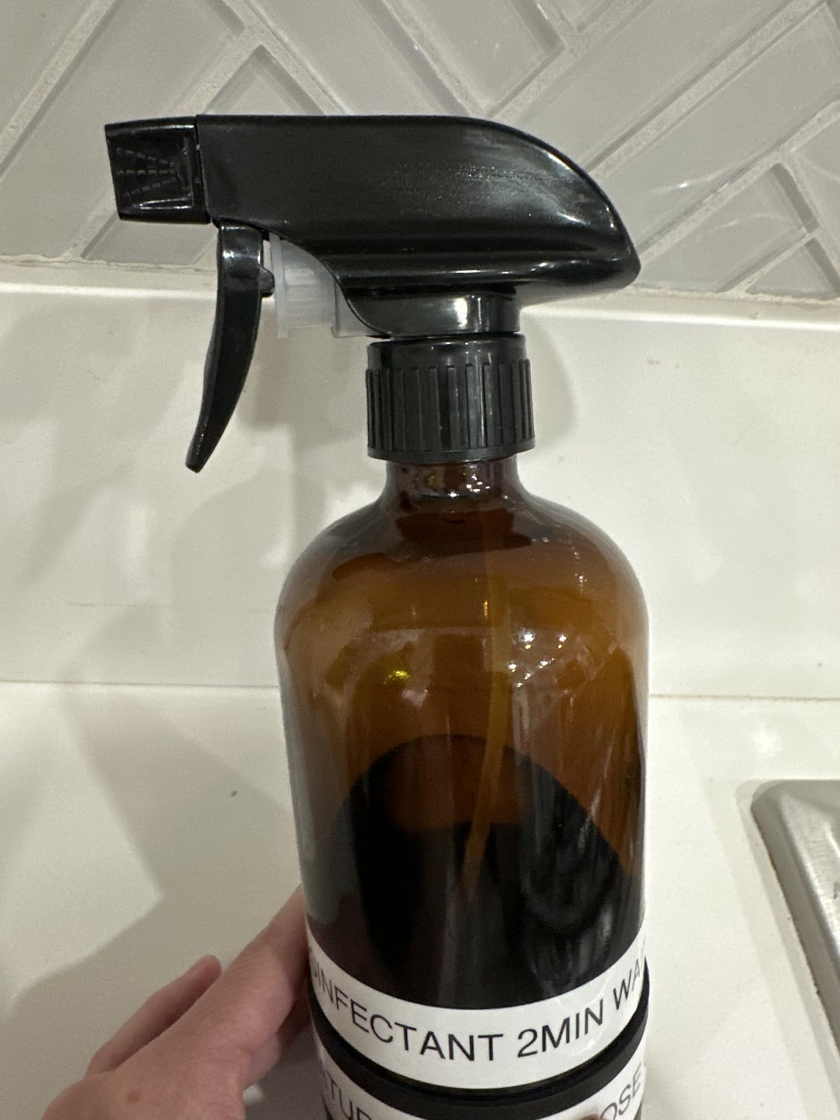 Glass Spray Bottle with Silicone Sleeve Protection, Amber Glass Spray Bottle Set for Window Clean... | Amazon (US)