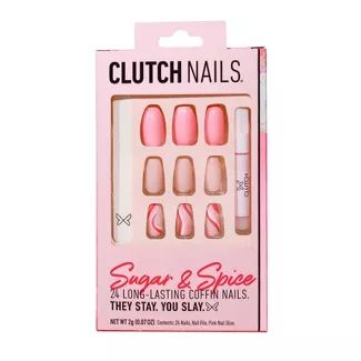 Clutch Nails Press-On Nails - Sugar &#38; Spice4 - 24ct | Target