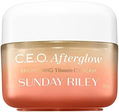 Amazon.com: Sunday Riley C.E.O. Afterglow Brightening Vitamin C Cream Face Moisturizer, 1.7 oz. :... | Amazon (US)