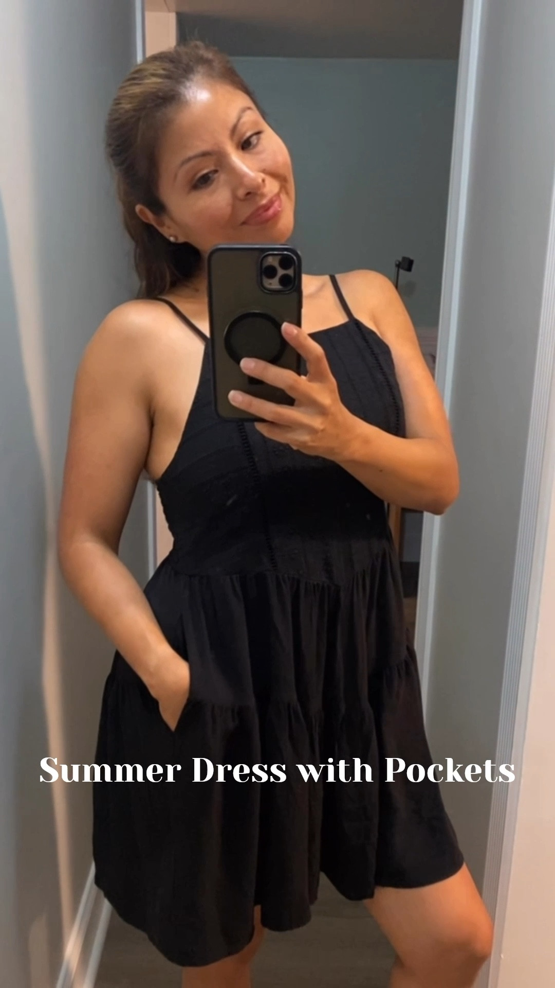 ✨ Summer’s Little Secret: The Dress With Pockets! ✨

Who says you can’t wear black in the summer? 
This breezy little black dress is my warm-weather favorite, lightweight, flattering, and yes, it has pockets! Perfect for slipping your phone, lip gloss, or just your hands when you don’t know what to do with them.

Dress it up with heels for date night or keep it casual with sandals and sunnies for brunch with the girls.

Pockets make everything better, don’t you agree?

#LittleBlackDress #SummerStyle #OOTD #DressWithPockets #EffortlessChic 

#LTKFamily #LTKSummerEdit #LTKSeasonal