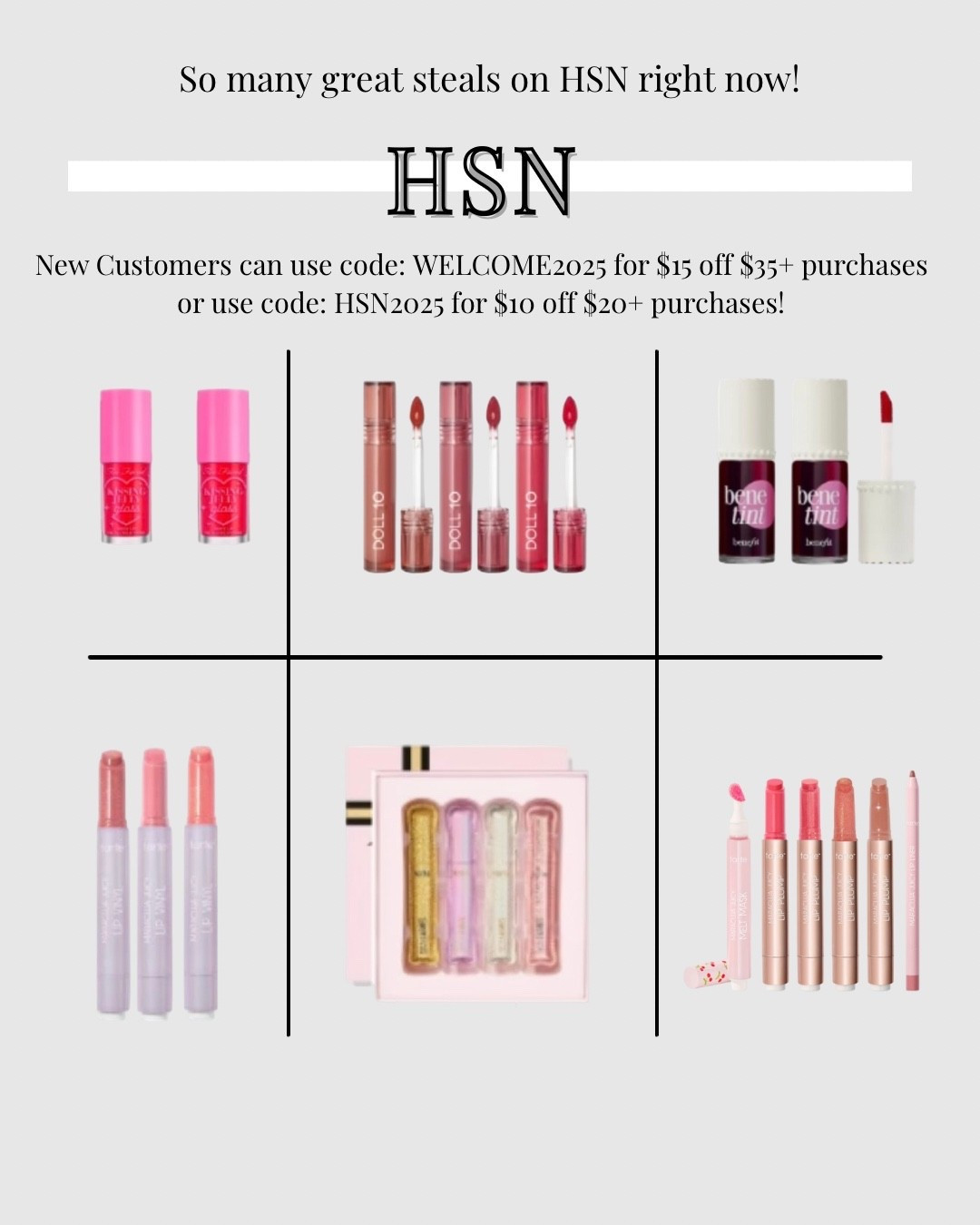 So many amazing makeup finds on HSN right now! New customers can use code: WELCOME2025 for $15 off $35 plus purchases or use code: HSN2025 for $10 off $20 plus purchases! Tap below to shop! #HSNInfluencer, #ad, #LoveHSN @HSN