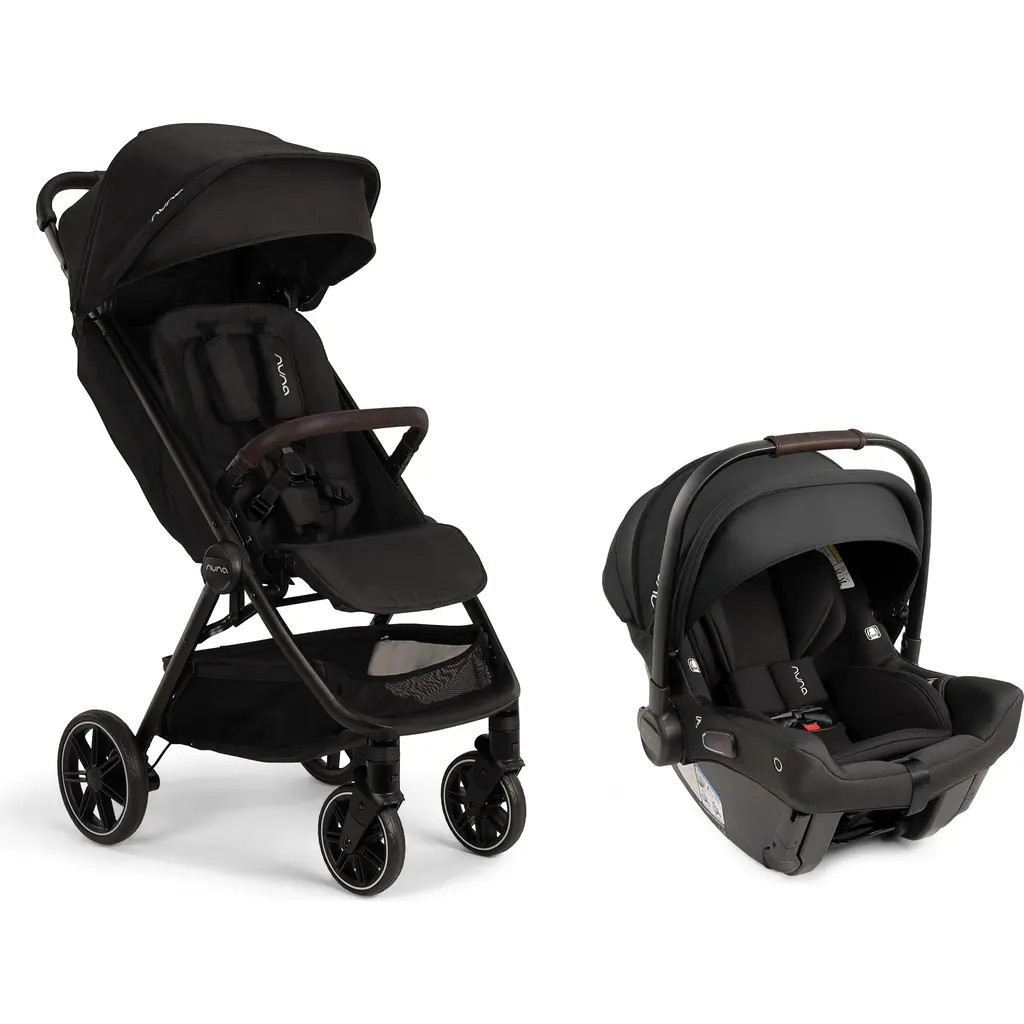 Nuna TRVL™ LX + PIPA™ urbn Stroller & Car Seat Travel System in Caviar/Chocolate at Nordstrom | Nordstrom