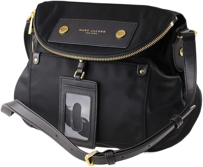 Marc Jacobs Preppy Natasha Nylon Crossbody Bag, Black, Medium | Amazon (US)