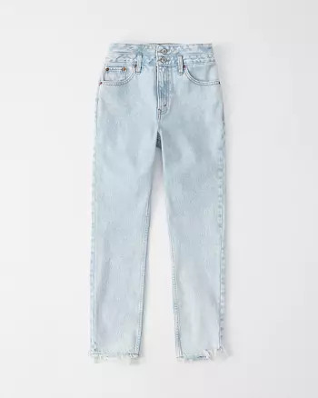 Double Waist High Rise Mom Jeans | Abercrombie & Fitch US & UK