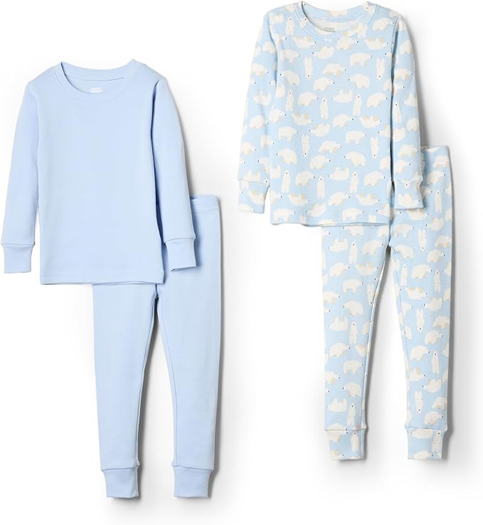 Amazon Essentials x Sofia Grainge Unisex Toddlers and Babies' Snug-Fit Cotton Pajamas, Pack of 2 | Amazon (US)
