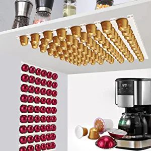 Coffee Pod Holder, K Cup Holders for Counter,10 PCS Coffee Pods Storage/Organizer,Wall Mount Coff... | Amazon (US)