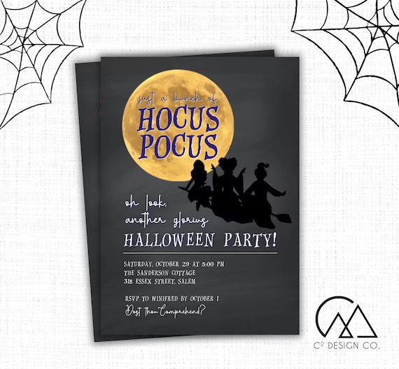 Just a Bunch of Hocus Pocus Halloween Party Invitation - Etsy | Etsy (US)