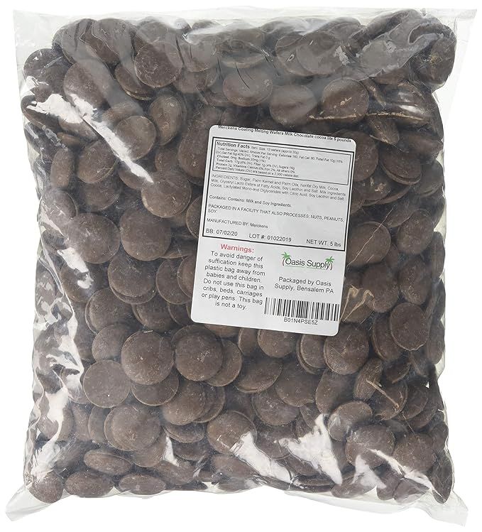 Merckens Coating Melting Wafers Milk Chocolate cocoa lite 5 pounds | Amazon (US)