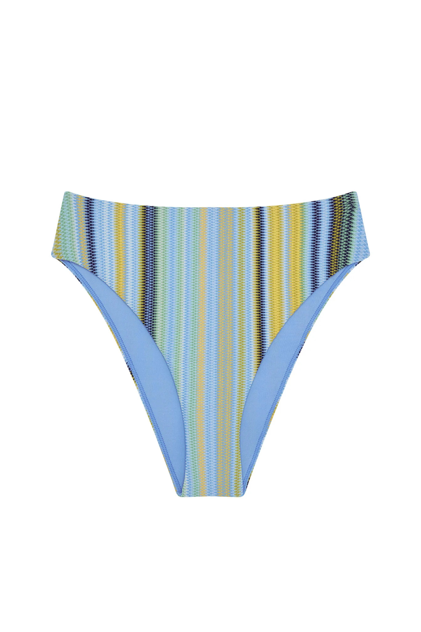Formentera Bottom - Sardinia Stripe Azure | Monday Swimwear