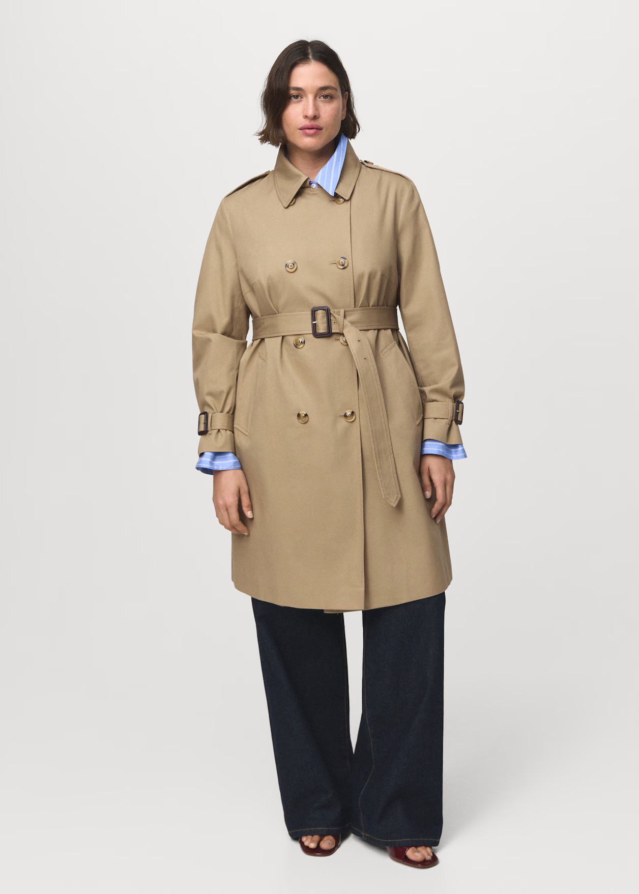 Classic trench coat with belt - Women | MANGO United Kingdom | MANGO (UK)
