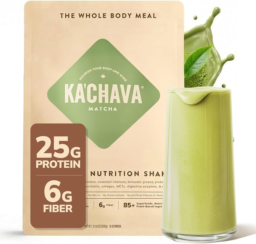 Ka’Chava Whole Body Meal Shake Matcha 2 lb – Vegan Protein Powder with 85+ Superfoods & Green... | Amazon (US)
