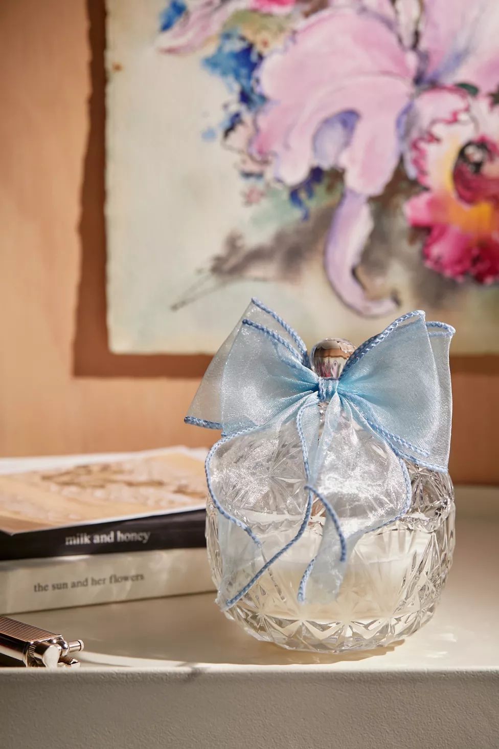 Lola Glass Bow 6 oz Candle | Urban Outfitters (US and RoW)