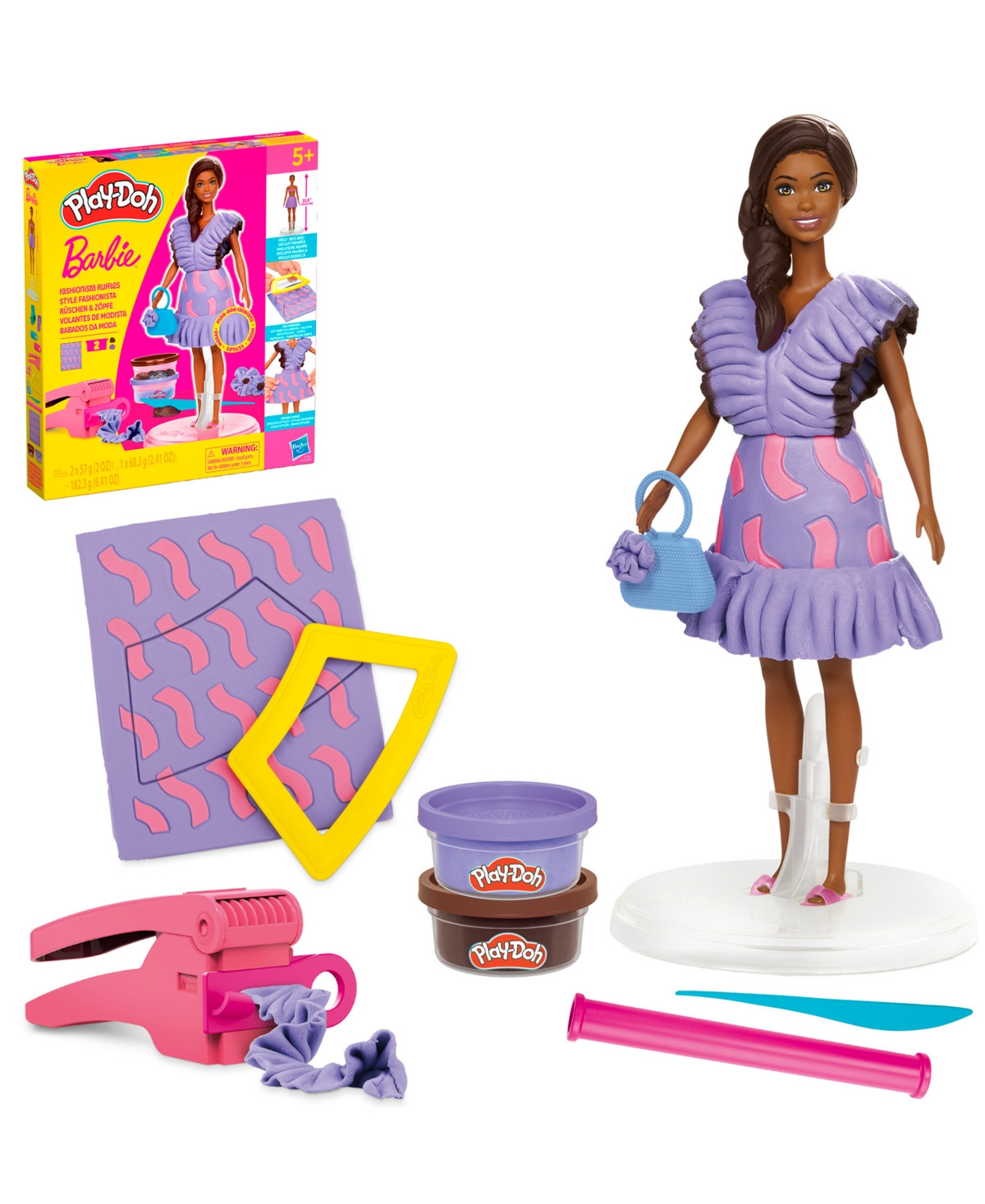 Play-Doh Barbie Fashionista Ruffles Set | Macy's