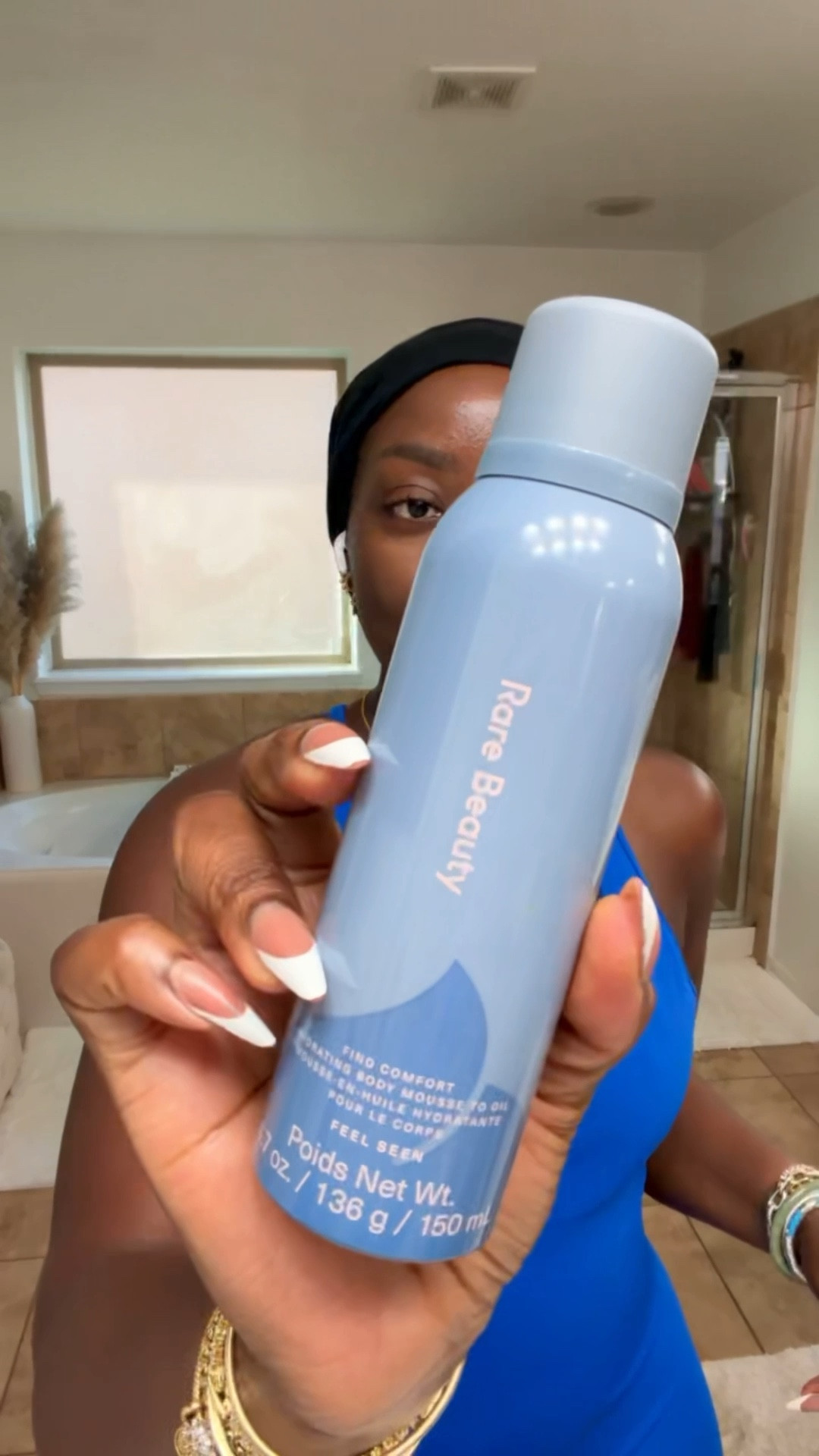 The Rare Beauty mousse to oil is actually a nice concept! It smells really good too (fresh & sweet) and do you see the shine?

#LTKfitnessgoals #LTKBeauty