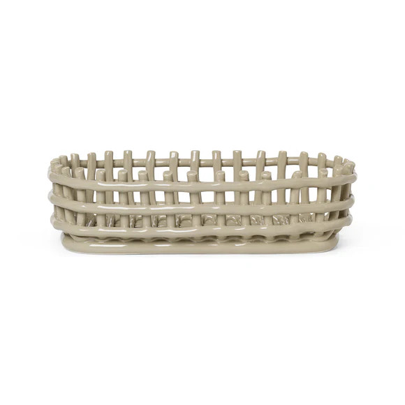 Ceramic Oval Basket | 2Modern (US)