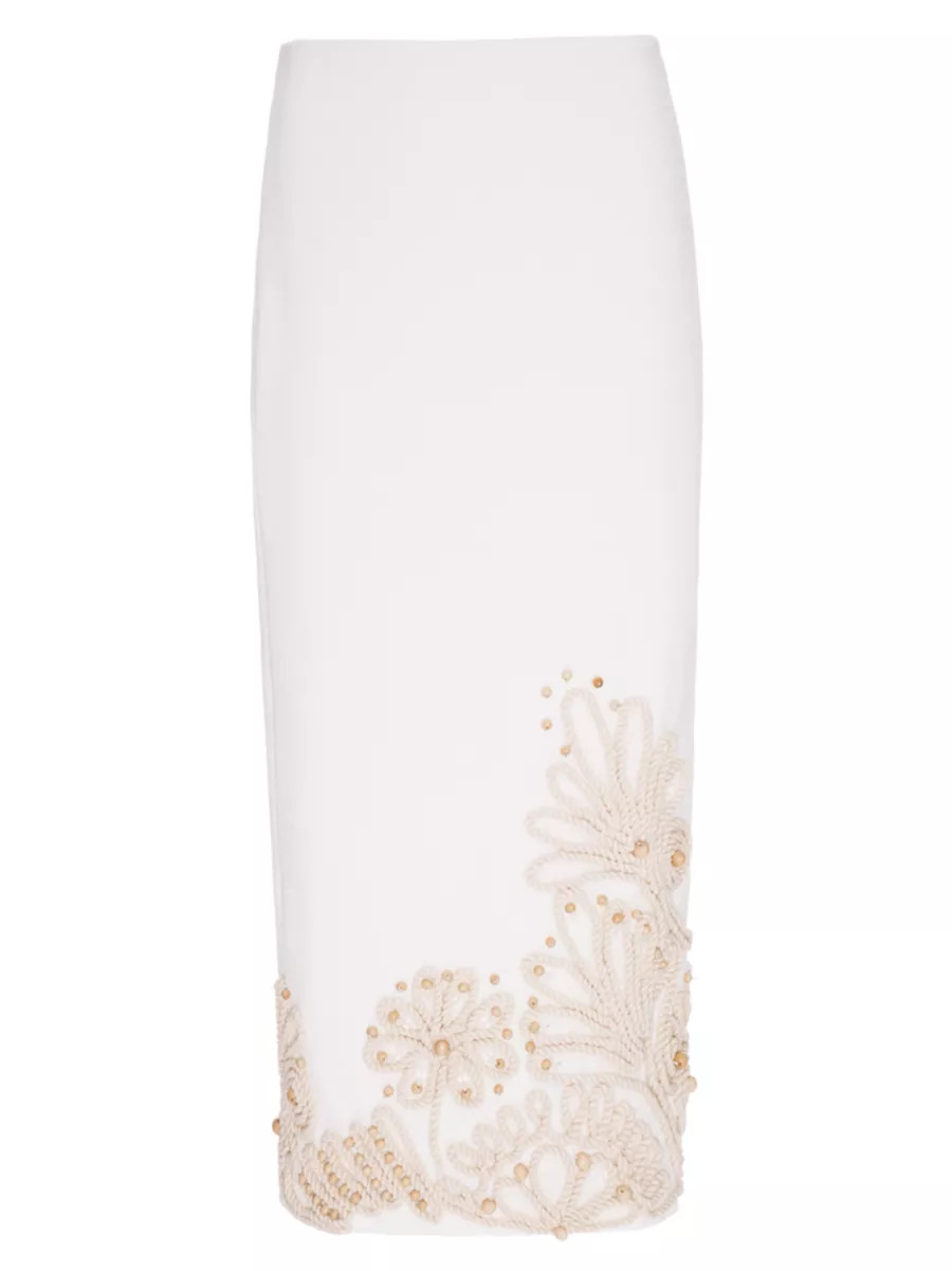 Dune Beaded Rope-Trimmed Maxi Skirt | Saks Fifth Avenue