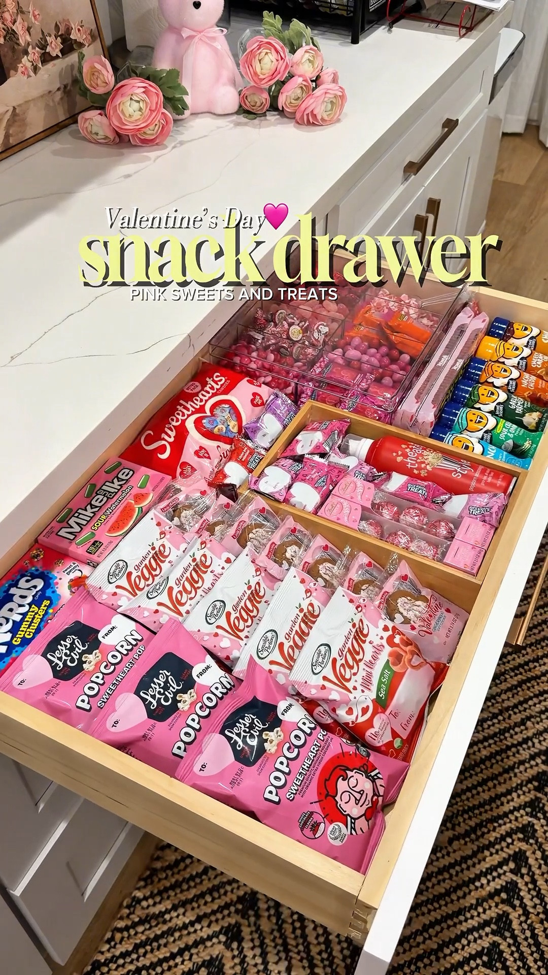 Pink Snack Drawer🎀🍭🩷🍬 Perfect for Valentine’s/Galentines Day Snacks! 

#LTKHome #LTKSeasonal #LTKfoodie