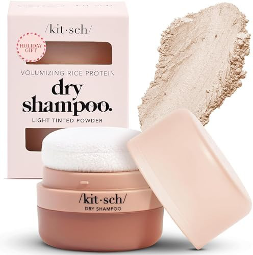Kitsch Dry Shampoo Powder with Rice Protein for Women & Men - Unscented, Volumizing, No White Cas... | Amazon (US)