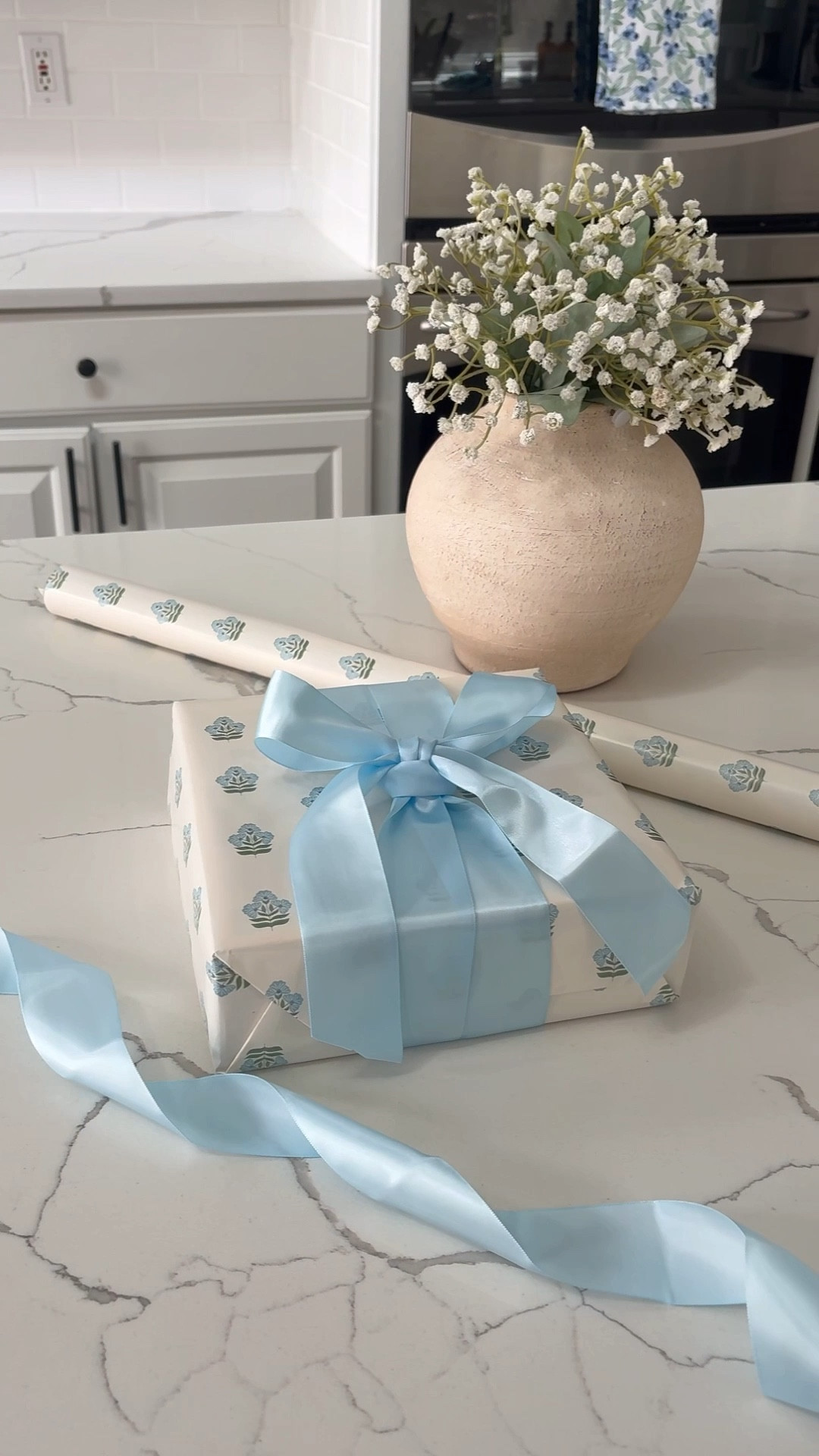 Easy gift wrapping bow tutorial for all your spring occasions. Make sure to use this beautiful and wrapping paper for your special occasions.

#LTKHome #LTKMothersDay #LTKSeasonal