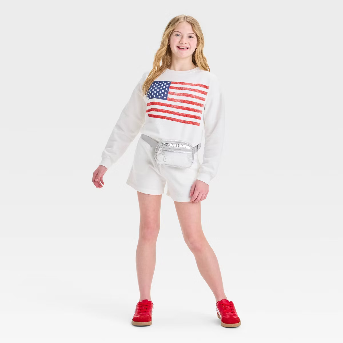 Girls' Fleece Crew Neck Pullover Sweatshirt - art class™ | Target