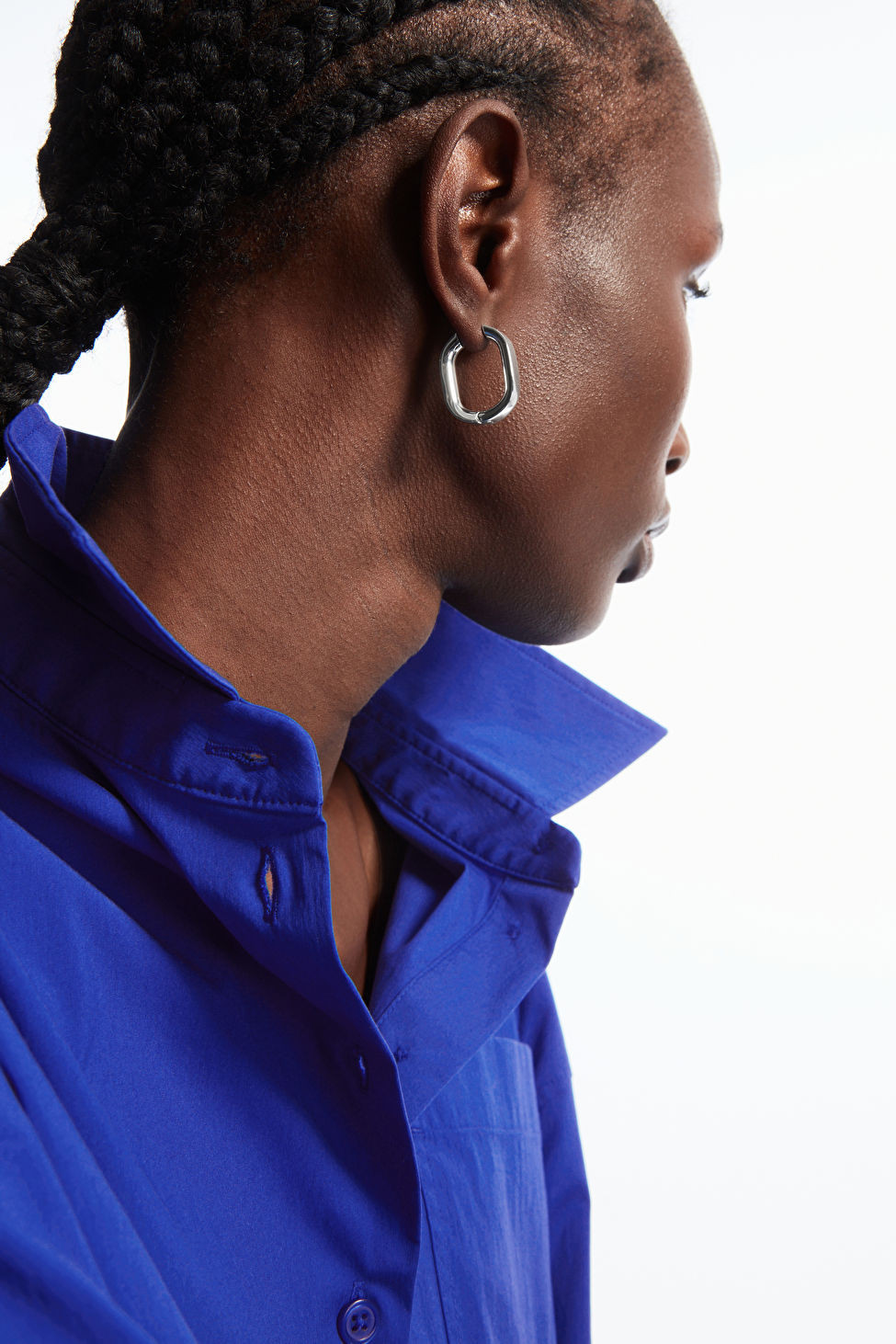 OVAL HOOP EARRINGS - SILVER - COS | COS UK