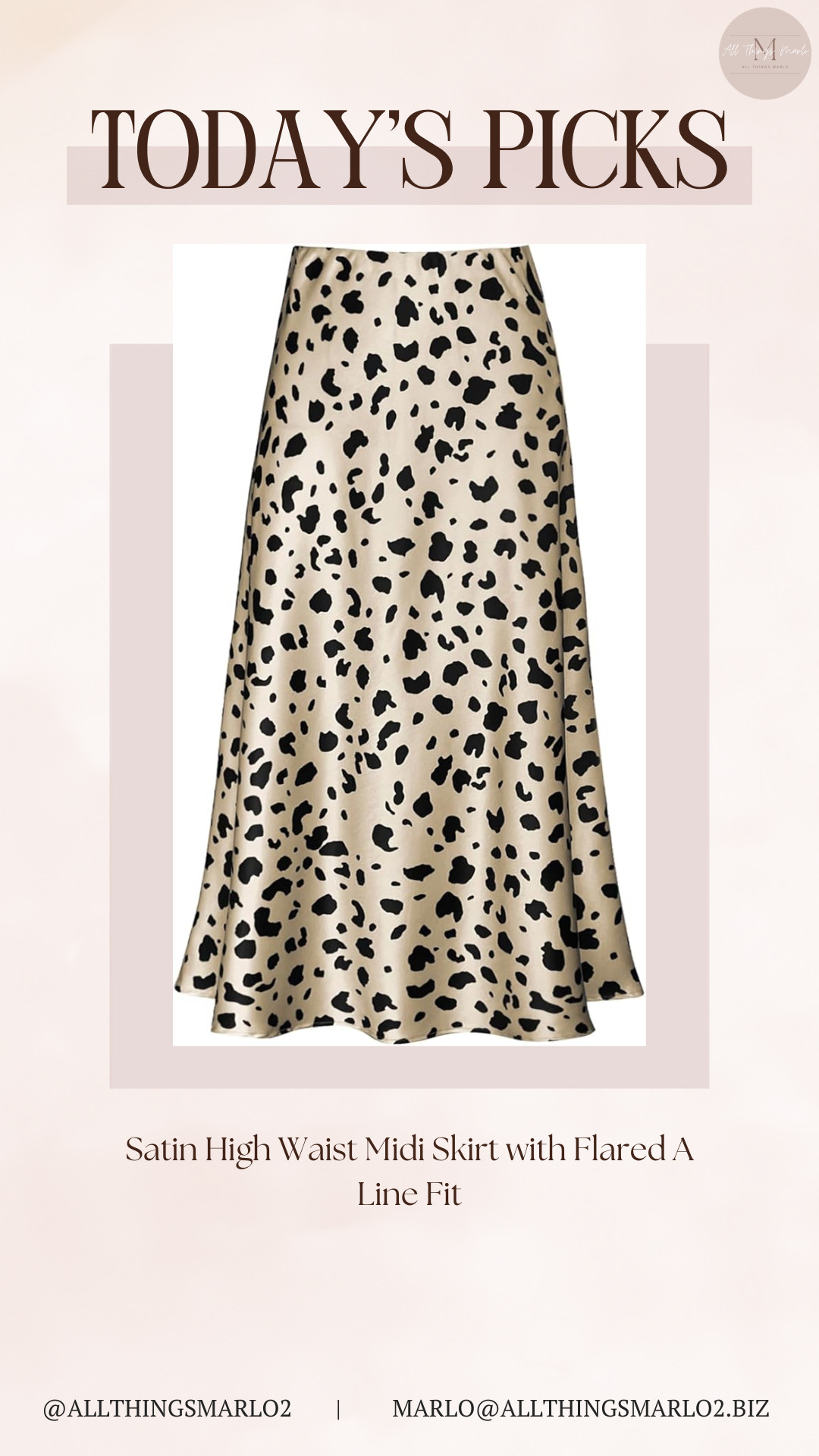 Satin High Waist Midi Skirt with Flared A Line Fit 

 #LTKootd #LTKWorkwear #LTKTravel