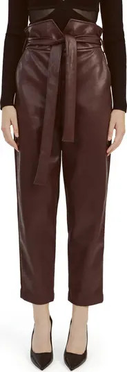 Bardot Debbie Paperbag Faux Leather Pants | Nordstrom | Nordstrom