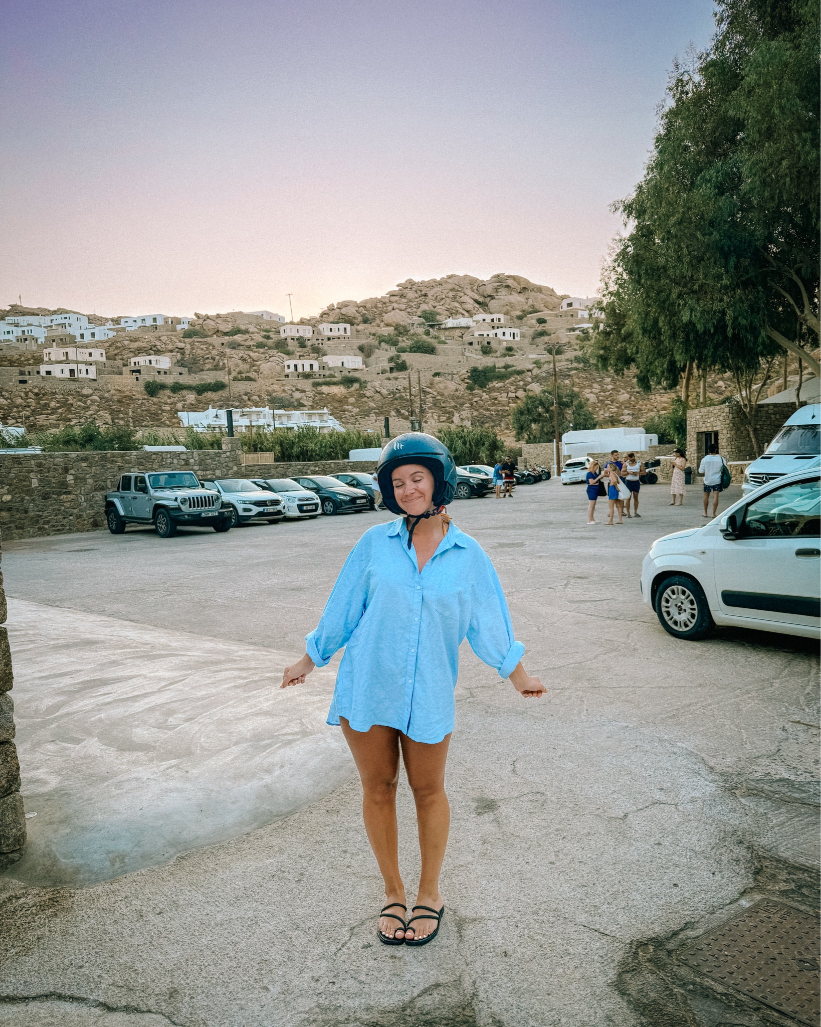 Scootering around the island is the way to go 🛵 ✌🏼 
Top: Medium 



#LTKTravel #LTKPetite #LTKStyleTip