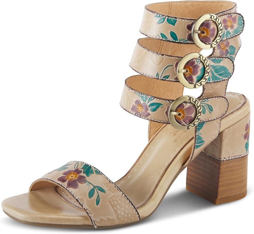 Spring Step L'Artiste Women's Rheba High Heel Sandal Beige Multi EU 39 / US 8.5 | Amazon (US)