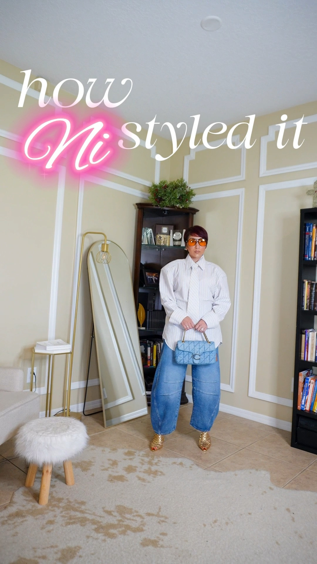 Spring outfit 
Barrel jeans
Cinched shirt and tie 

#LTKStyleTip #LTKMidsize #LTKOver40