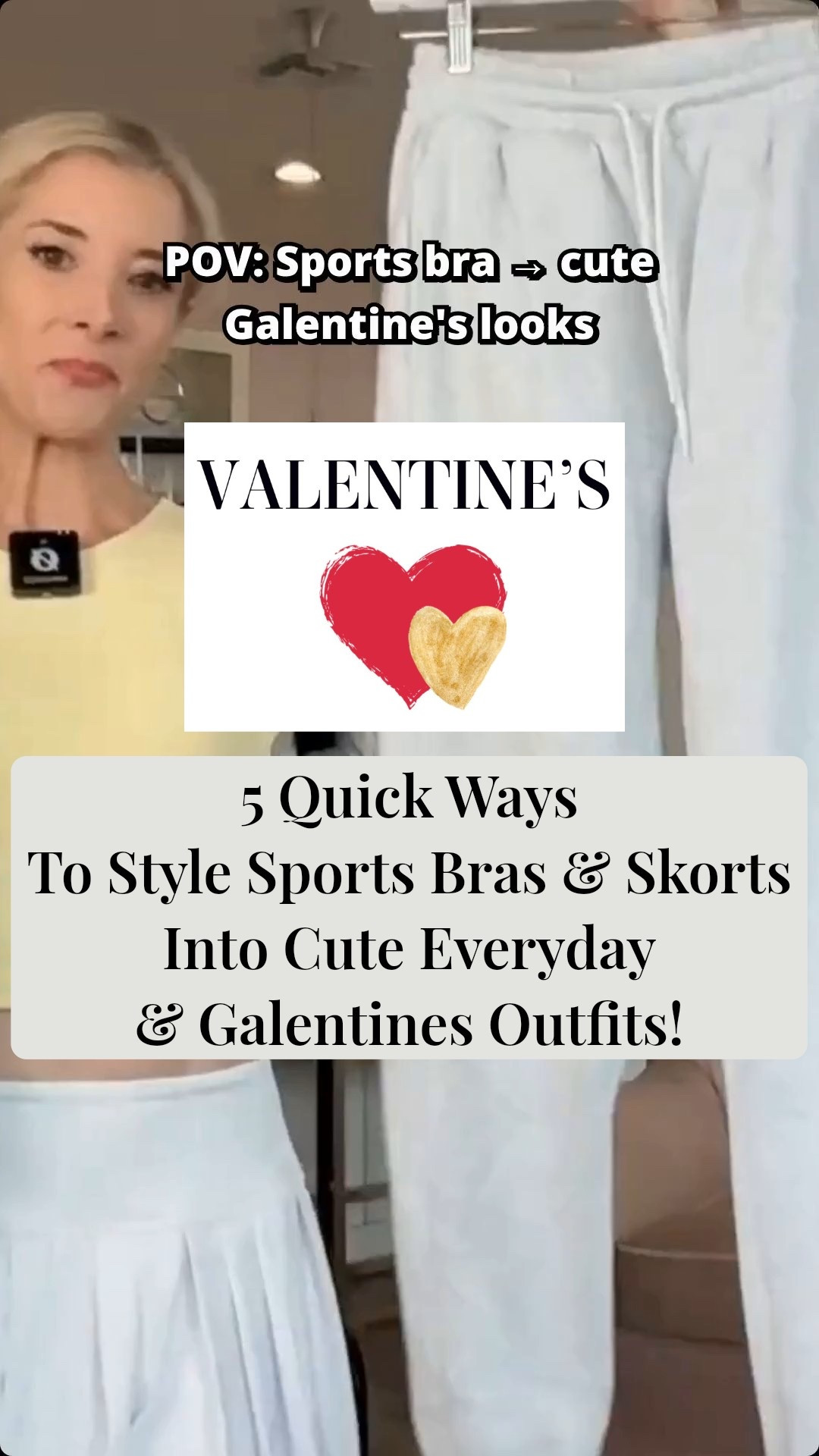5 Quick Ways To Style Sports Bras And Skorts Into Cute Everyday And Galentines Outfits! LTK Valentine LTK Active girl must haves for looking cute while working out and doing LTK fitness goals this New Year! Sports bras and skorts don’t have to stay sporty. With full zips, oversized joggers, and cozy fleece layers, these pieces turn into cute everyday looks and easy Galentine’s outfits without overthinking it. I love styling formulas that feel fun, comfortable, and actually wearable.
Tune into My Chic Style Live for LTK GRWM and LTK OOTD style tips for women, live shopping, styling ideas, and real product recommendations you can shop in real time.
✨ Shop my LTK now and comment if you want outfit formulas, layering tips, or Galentine’s styling ideas. LTK fitness goals achieved LTK petite girl sizes available - this is a petite girl friendly brand

#LTKPetite #LTKActive #LTKfitnessgoals