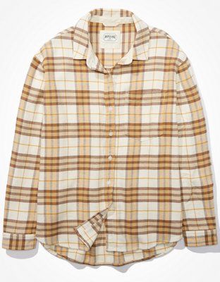 AE Oversized Flannel Shirt | American Eagle Outfitters (US & CA)