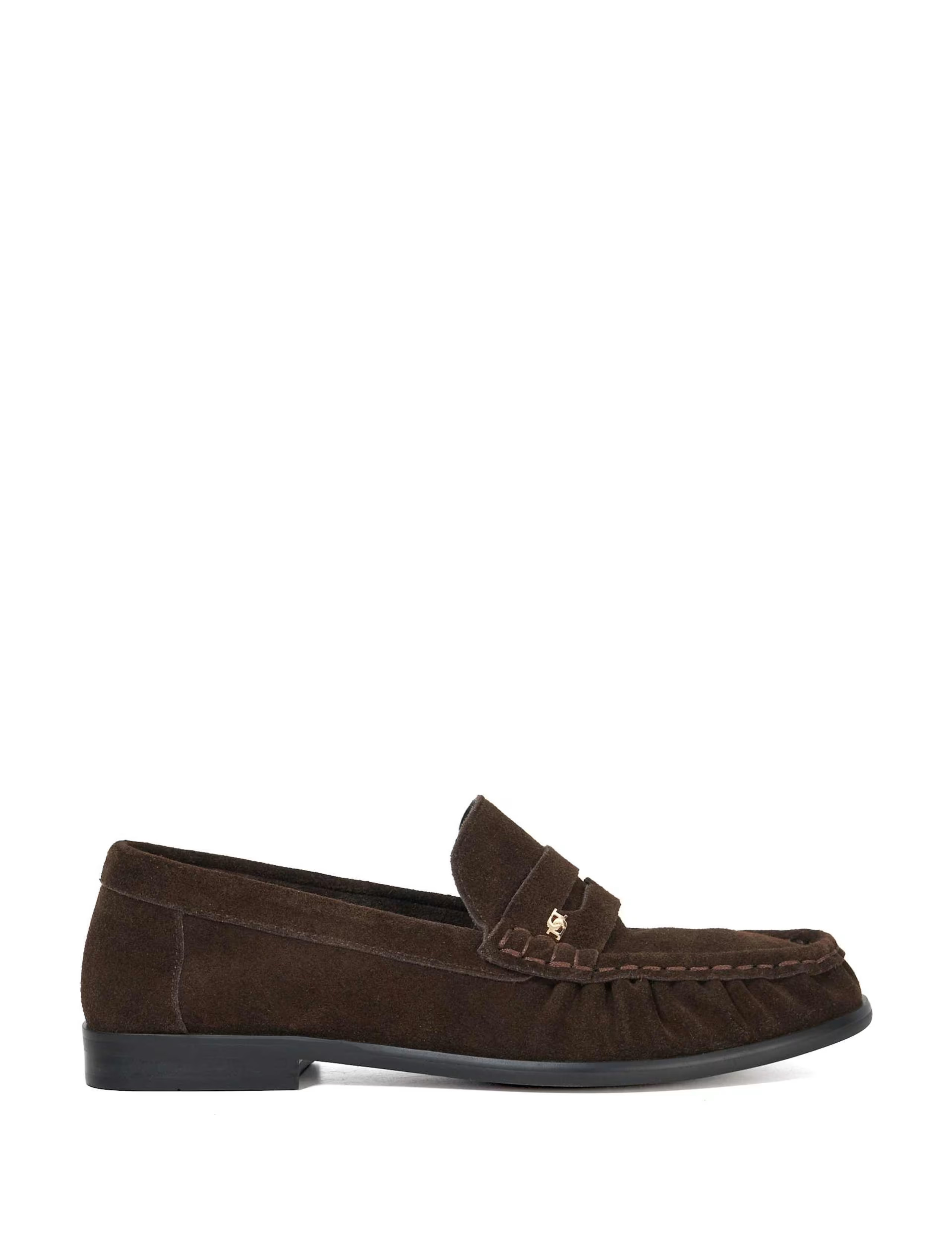 Suede Ruched Detail Loafers | Dune London at M&S | Marks & Spencer (UK)