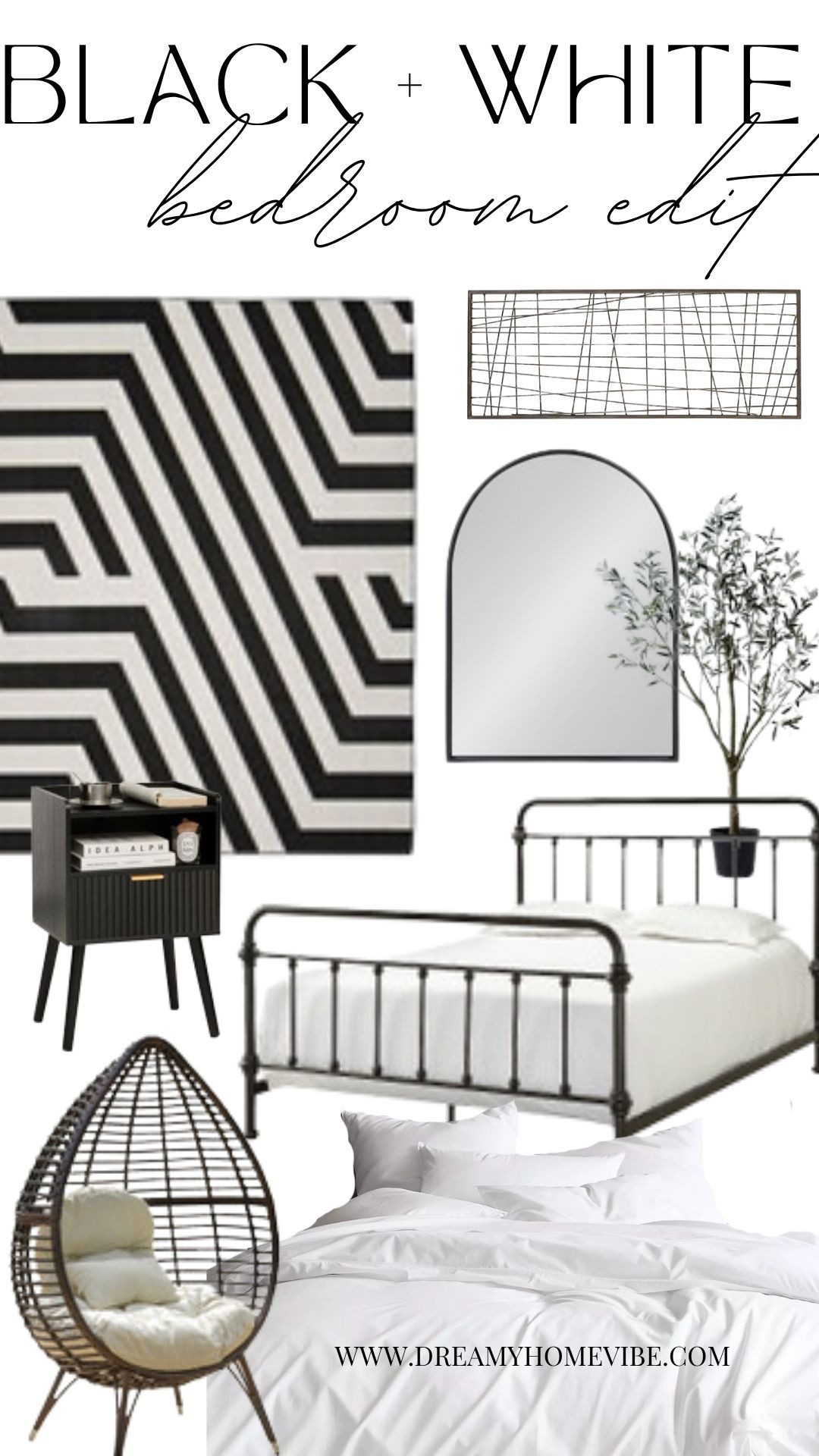 🖤 Black + White: Bedroom Edit 🤍
Crisp contrast. Soft textures. Effortless calm.
These pieces blend timeless neutrals with modern lines to create a bedroom that feels airy, grounded, and endlessly chic.

Tap to shop each piece and bring balance + bold simplicity to your space.

#LTKHome #BedroomEdit #DreamyHomeVibe

 

 