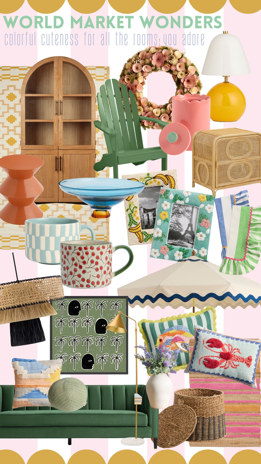 World Market | colorful cuteness for every room … 

#LTKHome #LTKFamily #LTKStyleTip