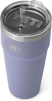 YETI Rambler 26 oz Straw Cup, Vacuum Insulated, Stainless Steel with Straw Lid, Cosmic Lilac | Amazon (US)