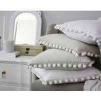 Pom Pom Pillow Cover,White Pom Pom Pillow, pillow cover, farmhouse pillow, accent pillow, accent pillow cover | Etsy (US)