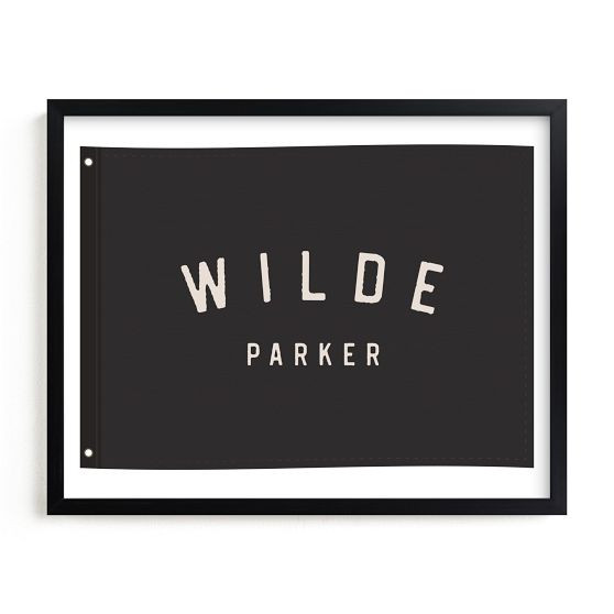 Minted® Name Flag Framed Wall Art | Pottery Barn Teen