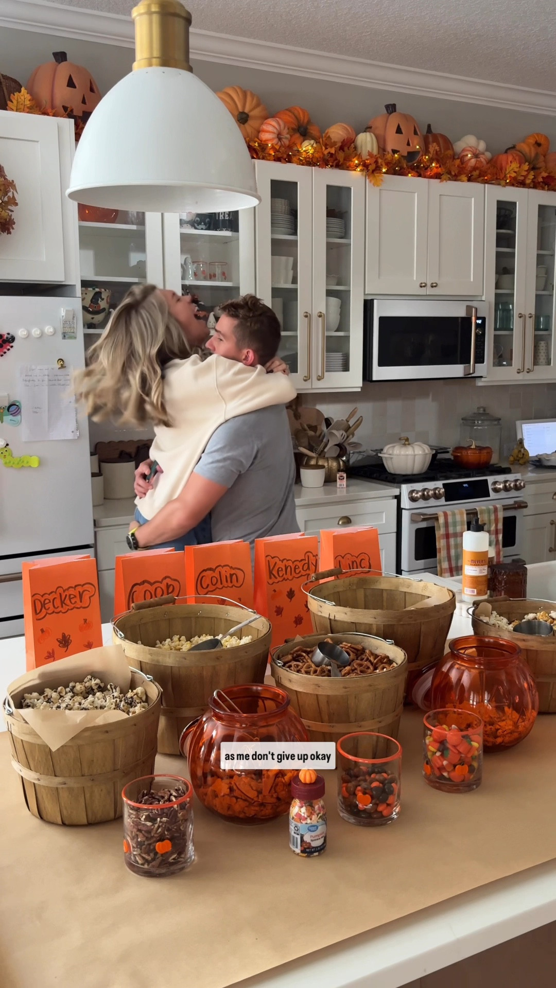 Fall popcorn bar with bushel baskets!! 

#LTKKids #LTKHome #LTKSeasonal