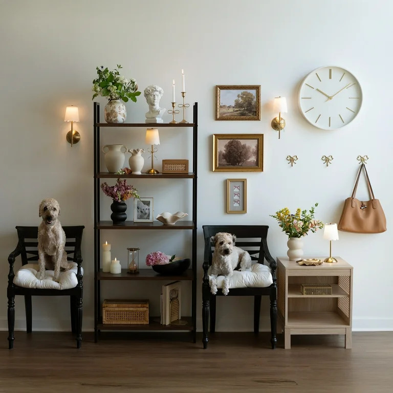 Home Decor Collection Ruffle Shaped Off-White Ceramic Indoor Tabletop Decorative Bowl | Walmart (US)