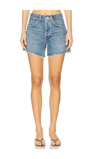 AGOLDE Parker Long Short in Blue. - size 27 | Revolve Clothing (Global)